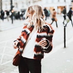 Majorelle Luka Faux Fur Coat In Sequoia